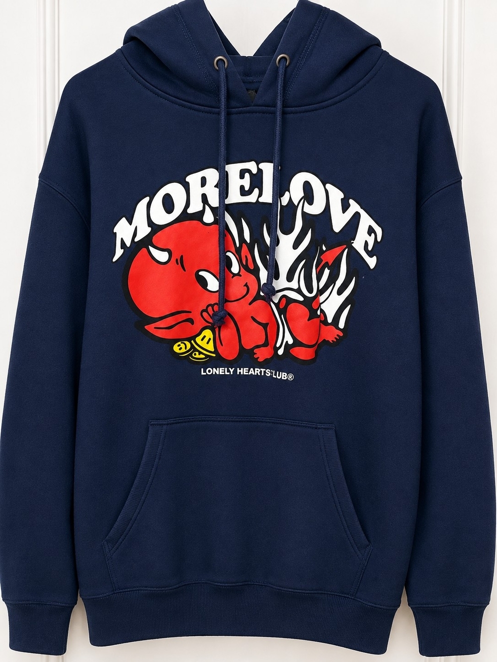 More Love Navy Graphic Hoodie